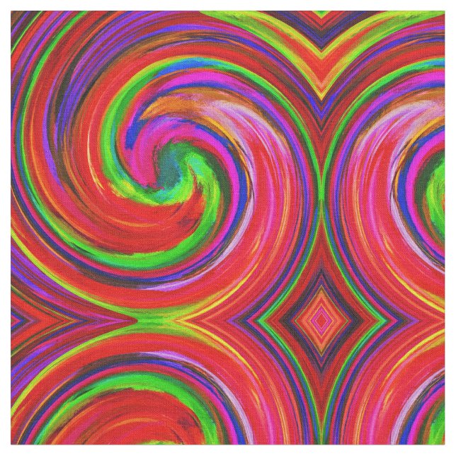 Tissu Motif Abstrait Spiral Swirl #105 (Fermer)