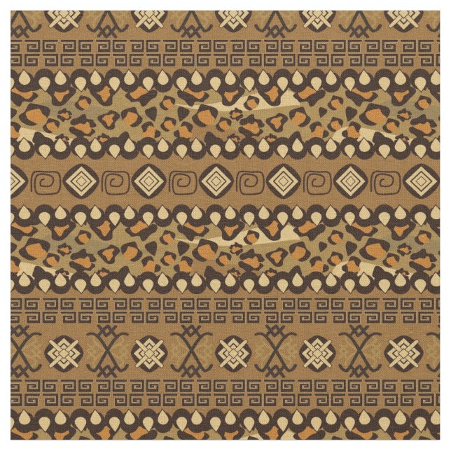 Tissu Motif africain de la peau de guépard (Fermer)