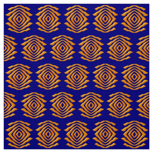 Tissu Motif africain géométrique ethnique abstrait (Échantillon)