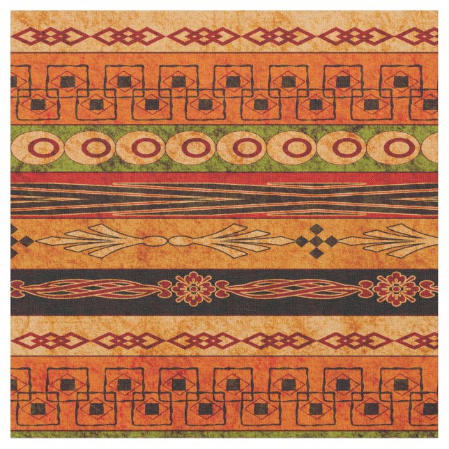 Tissu motif africain rayé. (Fermer)