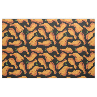Tissu Motif Alimentaire Poulet Jerk Jamaïcain