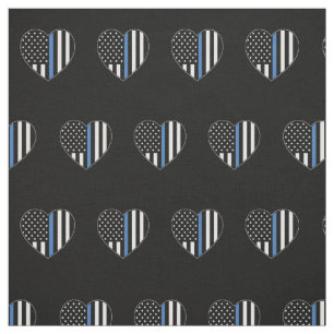 Tissu Motif américain du Coeur du drapeau américain su