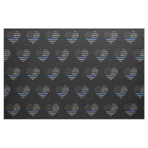 Tissu Motif américain du Coeur du drapeau américain su