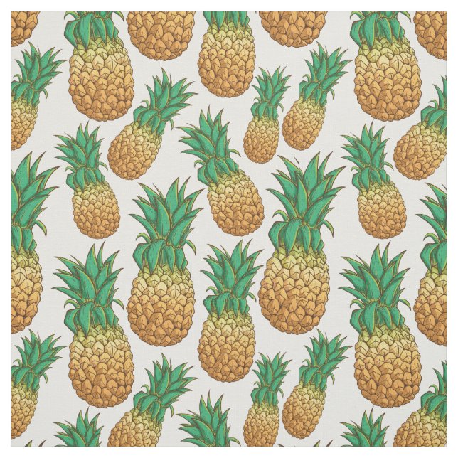 Tissu Motif ananas (Échantillon)