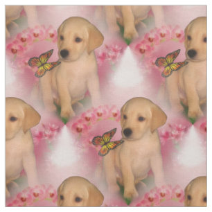Tissu Motif animal de marionnettes du laboratoire jaune