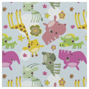 Tissu motif animal de safari