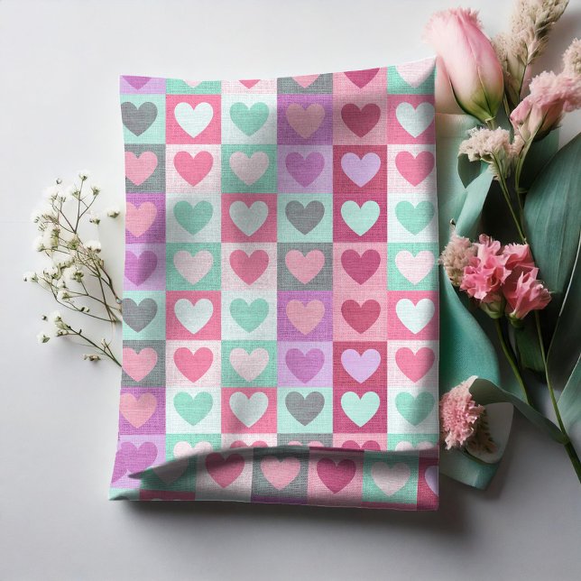Tissu Motif Aqua/Pink ID629 (Créateur téléchargé)