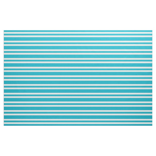 Tissu Motif Aqua Turquoise Retro Bold Mod Stripes (Yard)