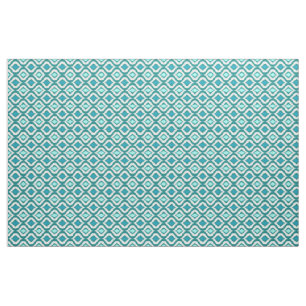 Tissu Motif Aqua Turquoise Turquoise Retro Chic Ikat