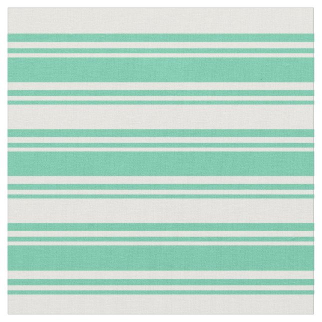 Tissu Motif Aquamarine & Blancs (Fermer)