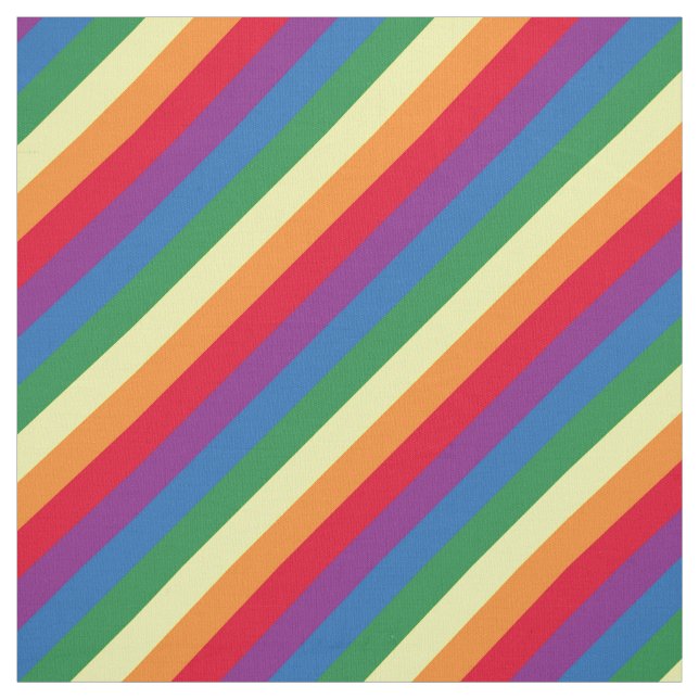 Tissu Motif arc-en-ciel diagonal (Échantillon)