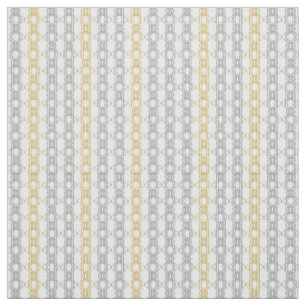 Tissu Motif argent et or