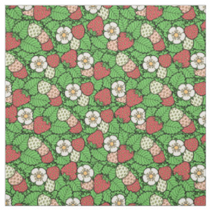 Tissu Motif Arrière - plan fraise