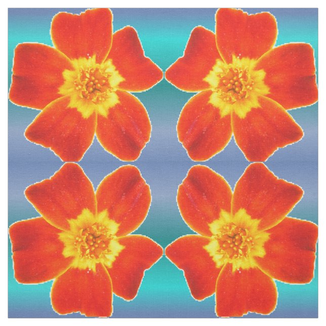 Tissu Motif Arrière - plan rouge orange marigold (Échantillon)