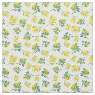 Tissu motif au citron