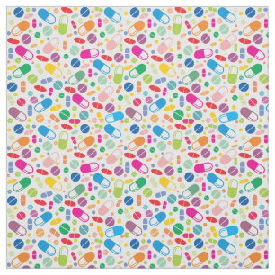 Tissu Motif au néon coloré de drogue