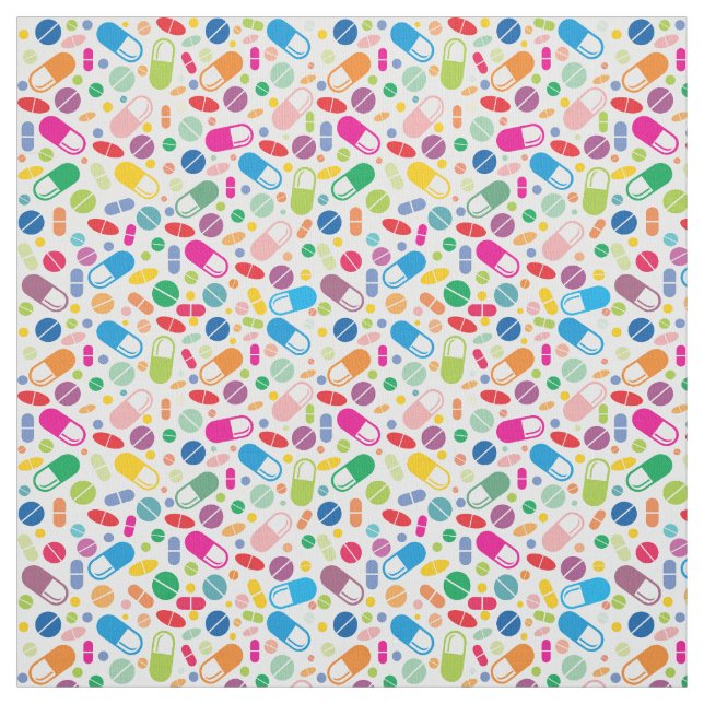 Tissu Motif au néon coloré de drogue (Échantillon)