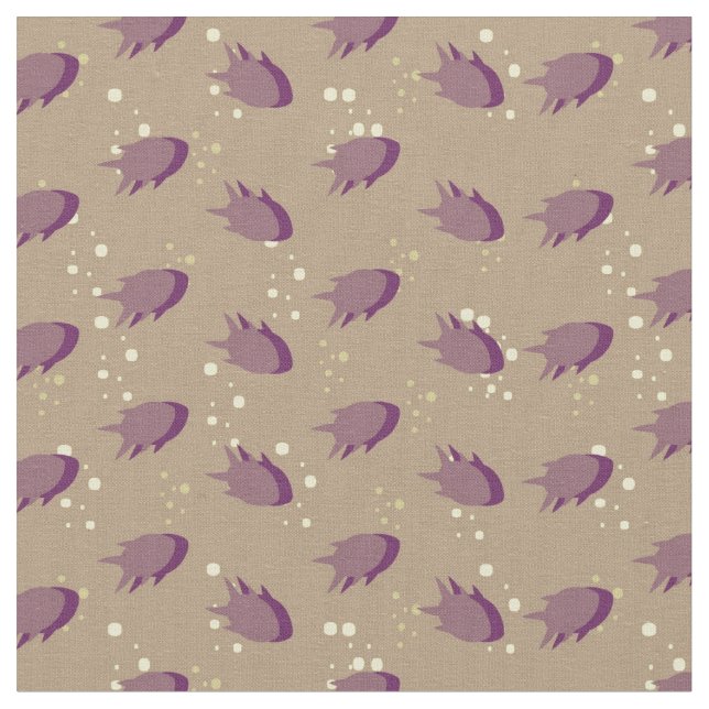 Tissu motif avec poisson 2 (Fermer)