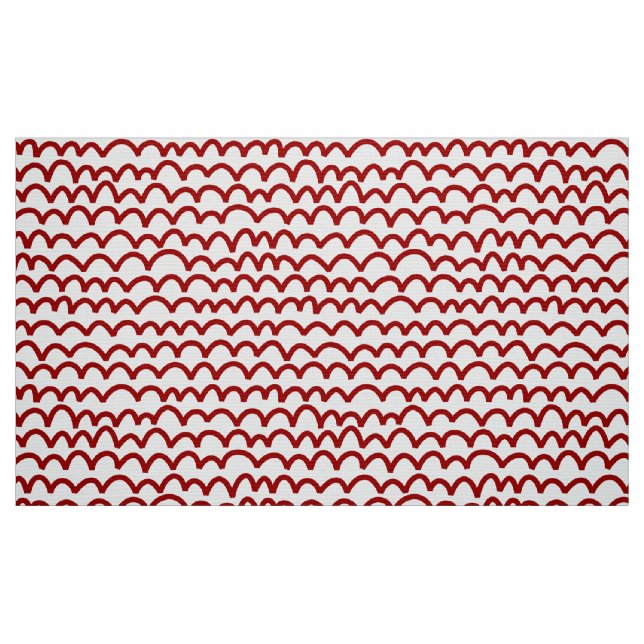 Tissu Motif avide - Rouge rubis blanc (Fat Quarter)