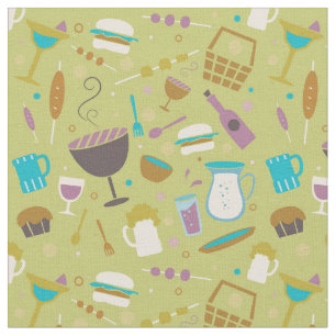 Tissu Motif barbecue