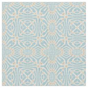 Tissu Motif Batik Brown Beige Taupe Vert