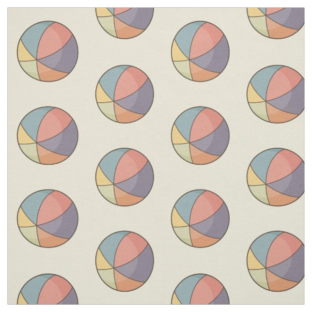Tissu Motif Beach Ball (Échantillon)
