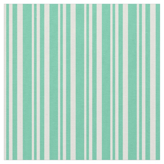 Tissu Motif beige et aquamarine (Fermer)