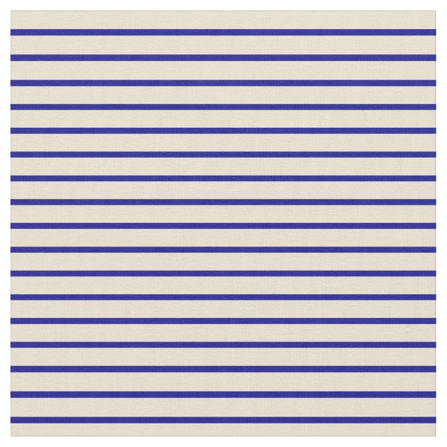 Tissu Motif beige et bleu foncé (Fermer)