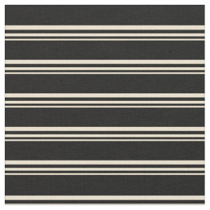 Tissu Motif beige et noir