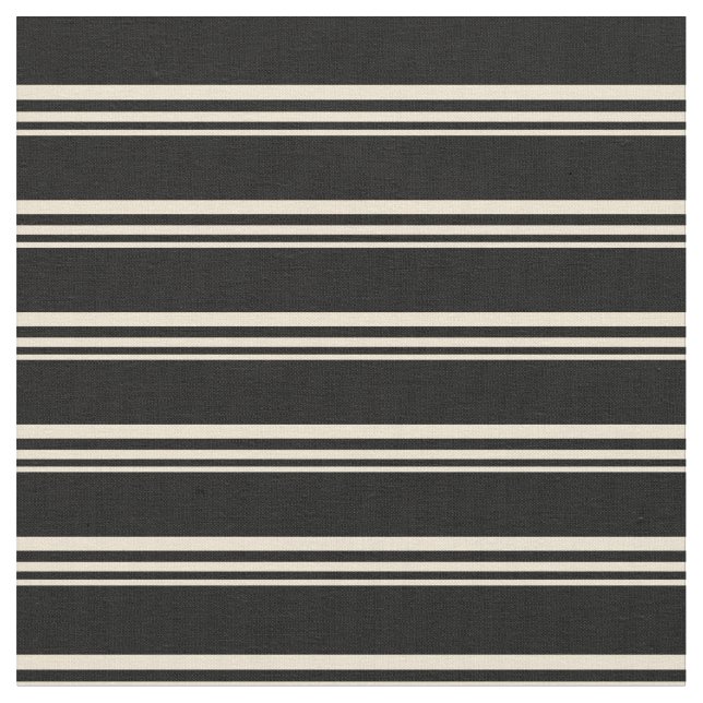 Tissu Motif beige et noir (Fermer)