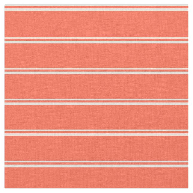 Tissu Motif Beige et Rouge (Fermer)