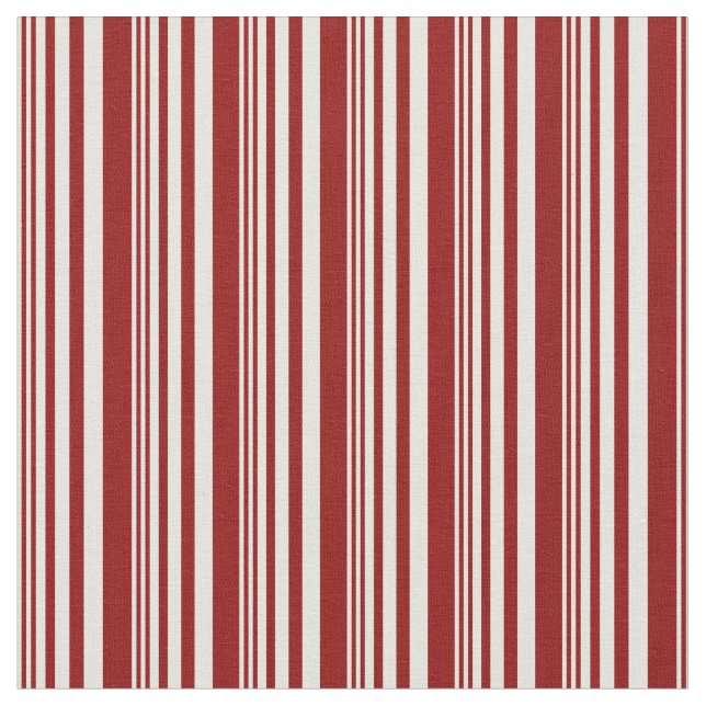 Tissu Motif Beige & Rouge foncé (Fermer)