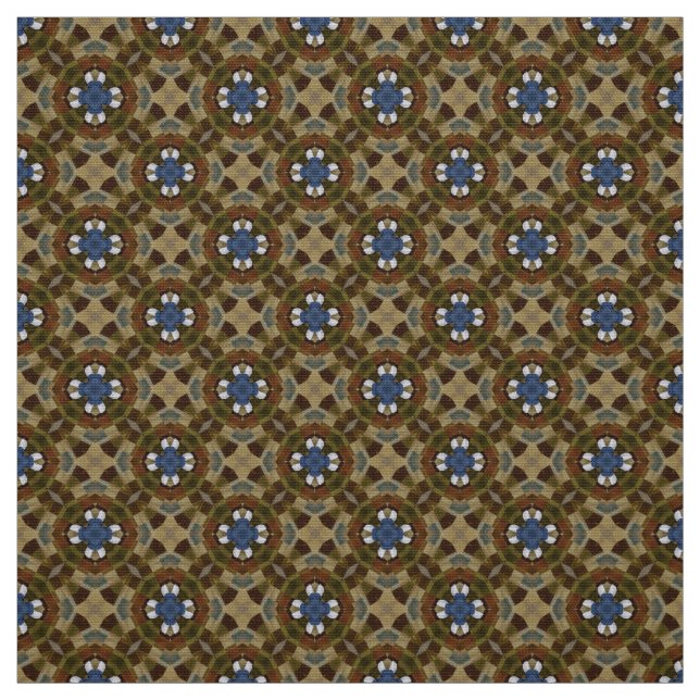 Tissu Motif blanc Brown Glitch2 (Échantillon)