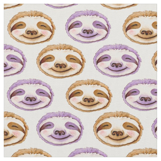 Tissu Motif blanc couleur violet brun à visage molle (Fermer)