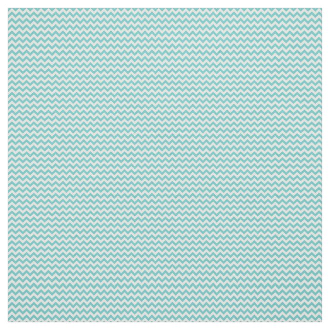 Tissu Motif blanc de Chevron d'Aqua (Échantillon)