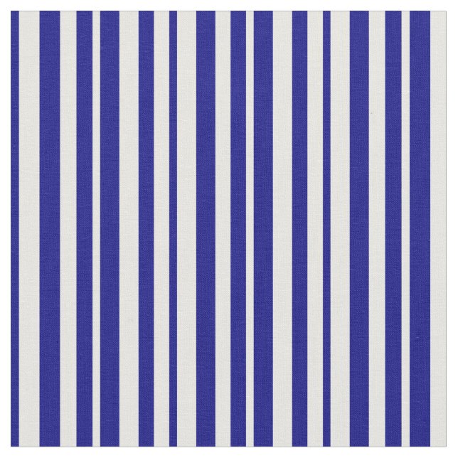 Tissu Motif blanc et bleu à rayures/à rayures (Fermer)