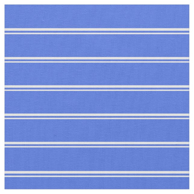 Tissu Motif blanc et bleu royal (Fermer)