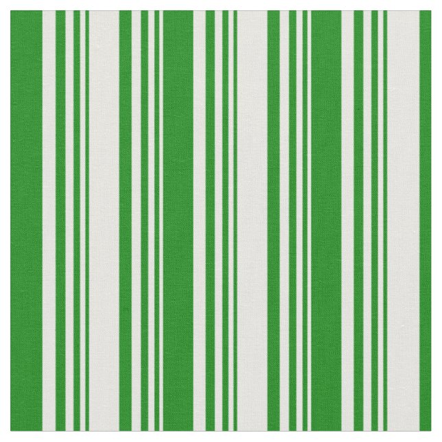 Tissu Motif blanc et vert (Fermer)