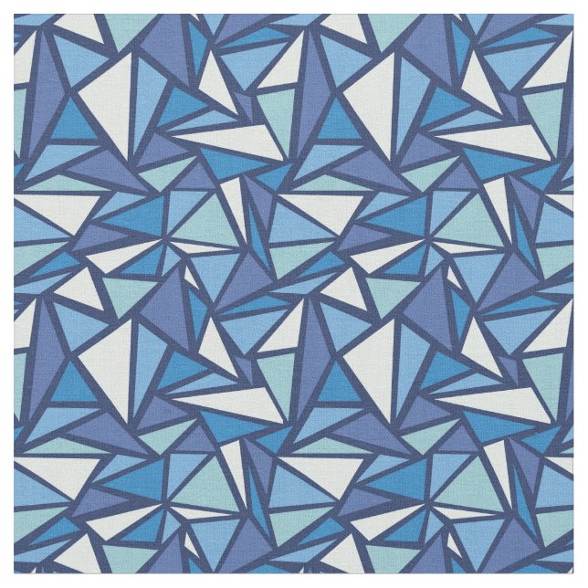 Tissu Motif bleu abstrait de Crsytal de glace (Fermer)