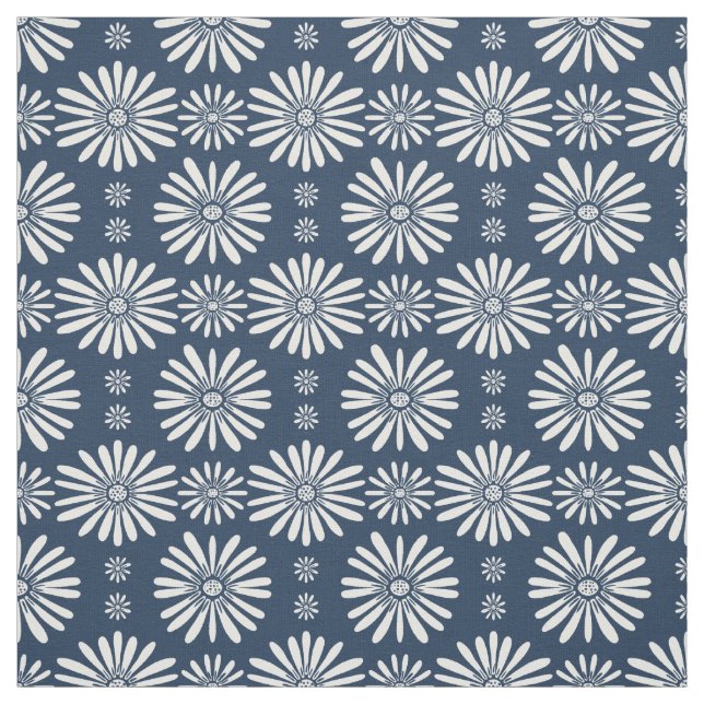 Tissu Motif bleu blanc (Échantillon)