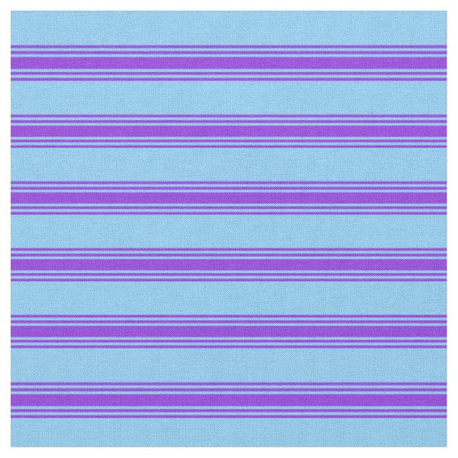 Tissu Motif bleu ciel clair et violet (Fermer)