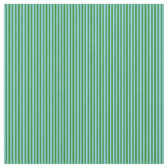 Tissu Motif bleu ciel et vert forêt (Fermer)