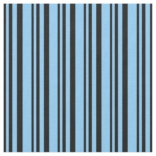 Tissu Motif bleu ciel noir et clair (Fermer)