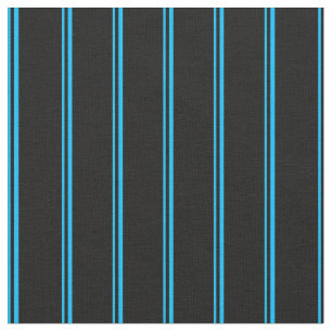 Tissu Motif bleu ciel profond et noir