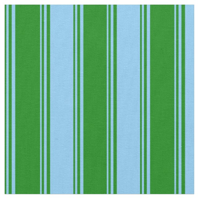 Tissu Motif bleu ciel vert et clair (Fermer)