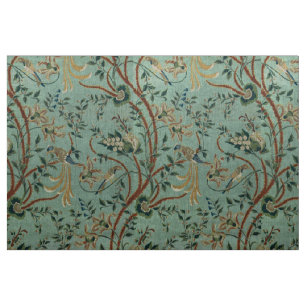 Tissu Motif bleu de chinoiserie d'oeufs de canard