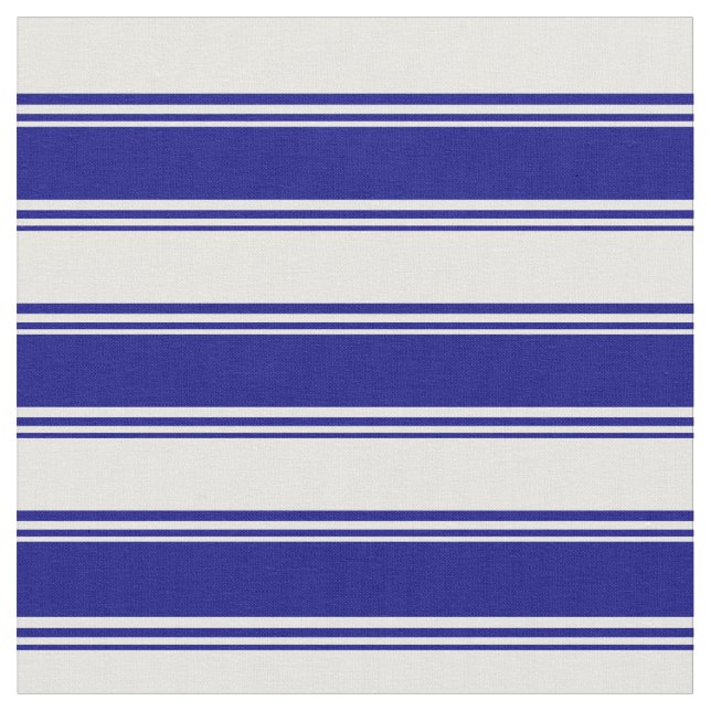 Tissu Motif bleu et blanc (Fermer)