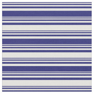 Tissu Motif bleu et blanc de minuit