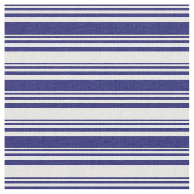 Tissu Motif bleu et blanc de minuit (Fermer)