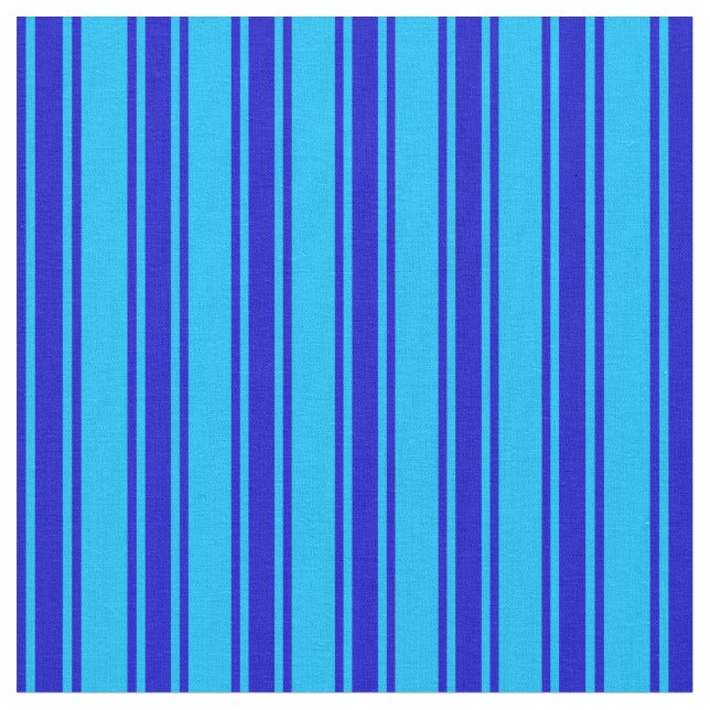 Tissu Motif bleu et bleu ciel profond (Fermer)